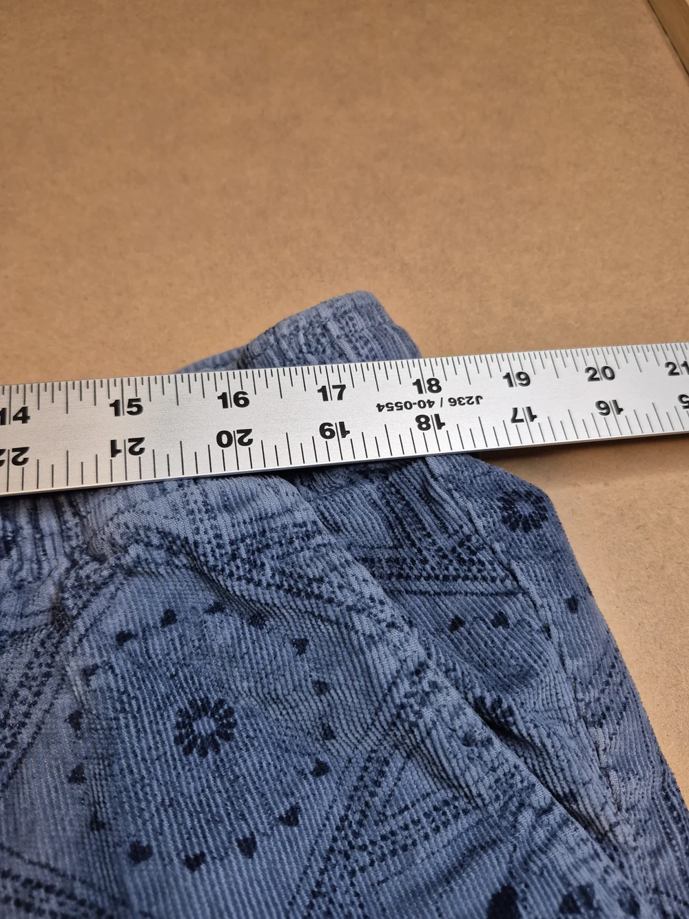 Men's Blue Patterned Elastic-Waist Swim Shorts